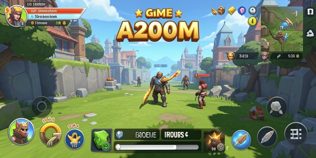 Tampilan gameplay A200M yang menakjubkan dalam genre Idle.