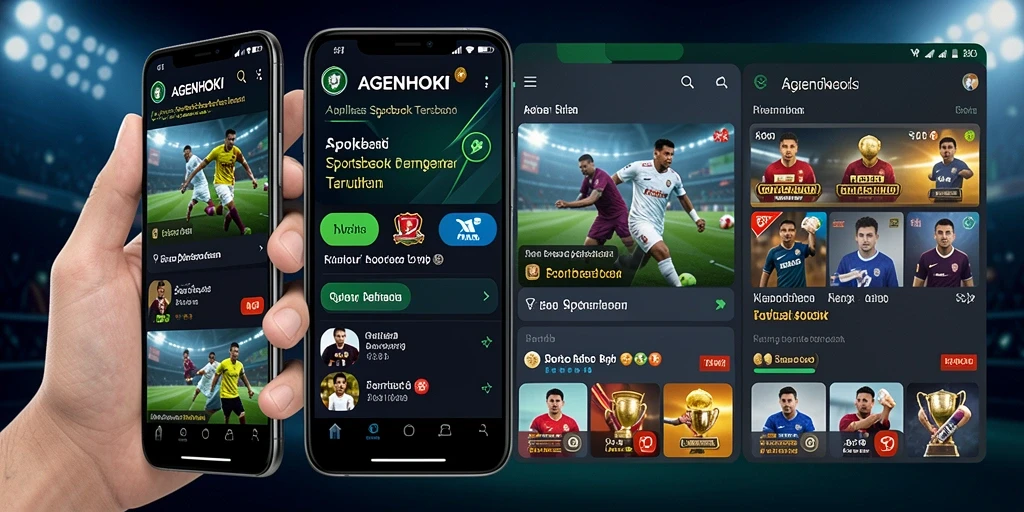 Screenshot gameplay AGENHOKI menampilkan antarmuka taruhan olahraga yang interaktif.