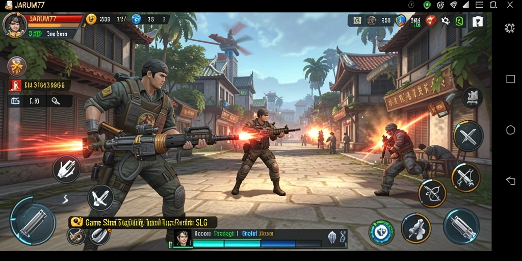 Tampilan gameplay menegangkan dan strategis di JARUM77.