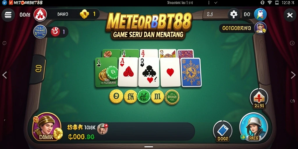 Tampilan menarik dari gameplay METEORBET88 yang seru.