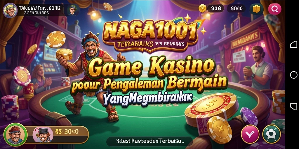 Screenshot NAGA1001 menampilkan gameplay Kasino yang mengasyikkan.
