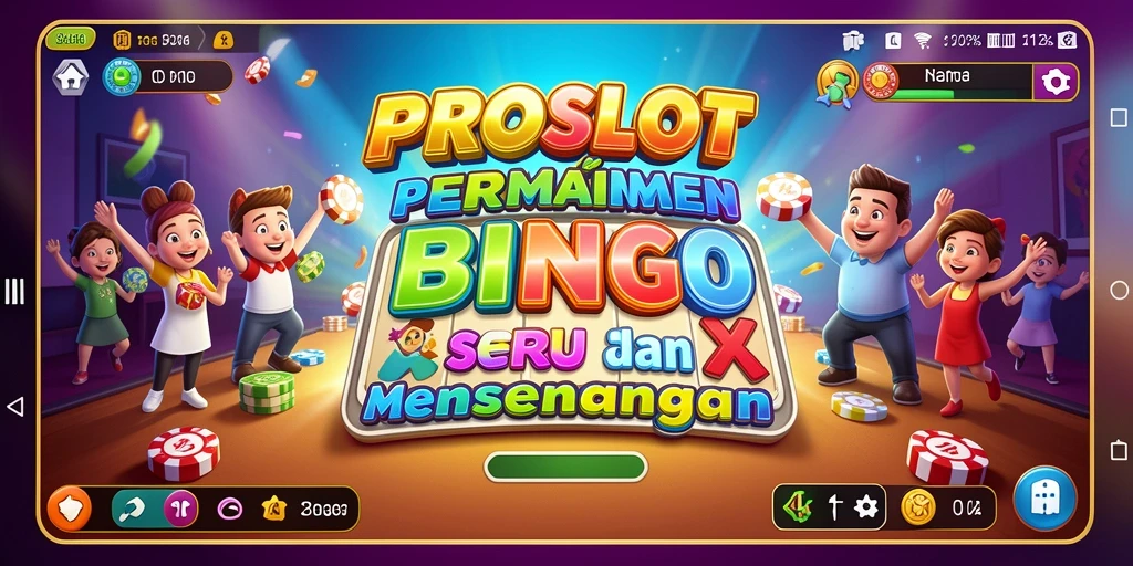 Tampilan gameplay seru Bingo di PROSLOT.