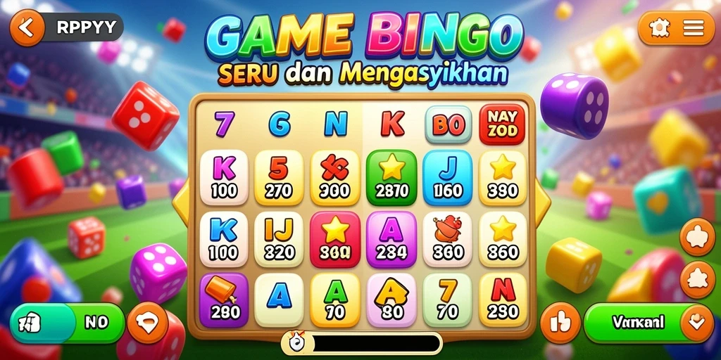 Screenshot gameplay Bingo RPYYY yang seru dan interaktif.