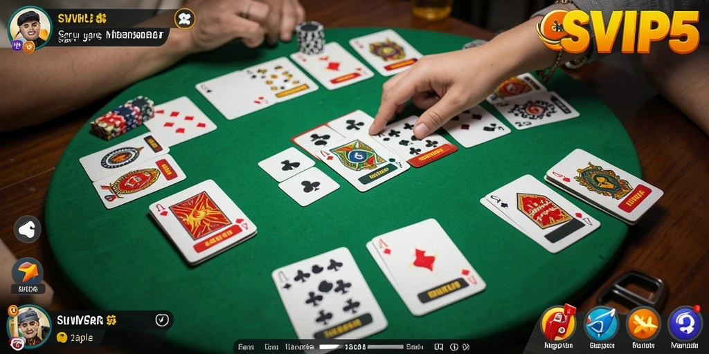Screenshot gameplay SVIP5 menampilkan keseruan bermain Gaple.