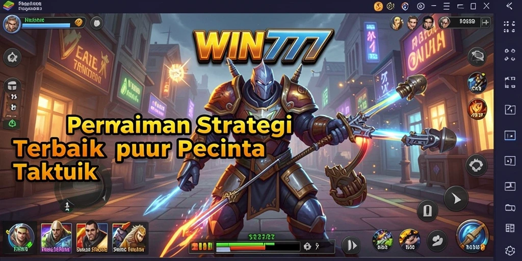 Tampilan gameplay WIN777 yang intens dan strategis dengan elemen taktis.